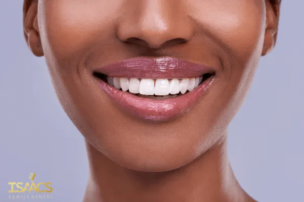Close-up of a bright, healthy smile