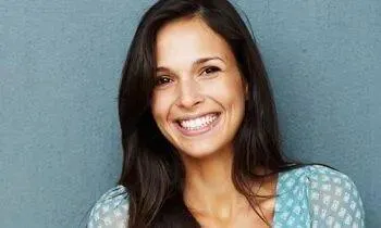 Bright, white smile after professional teeth whitening