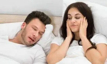 Illustration representing snoring and sleep apnea solutions