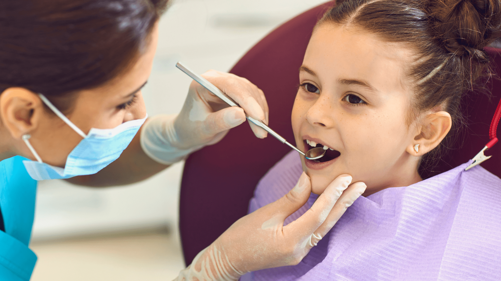 a kid at pediatric dental visit