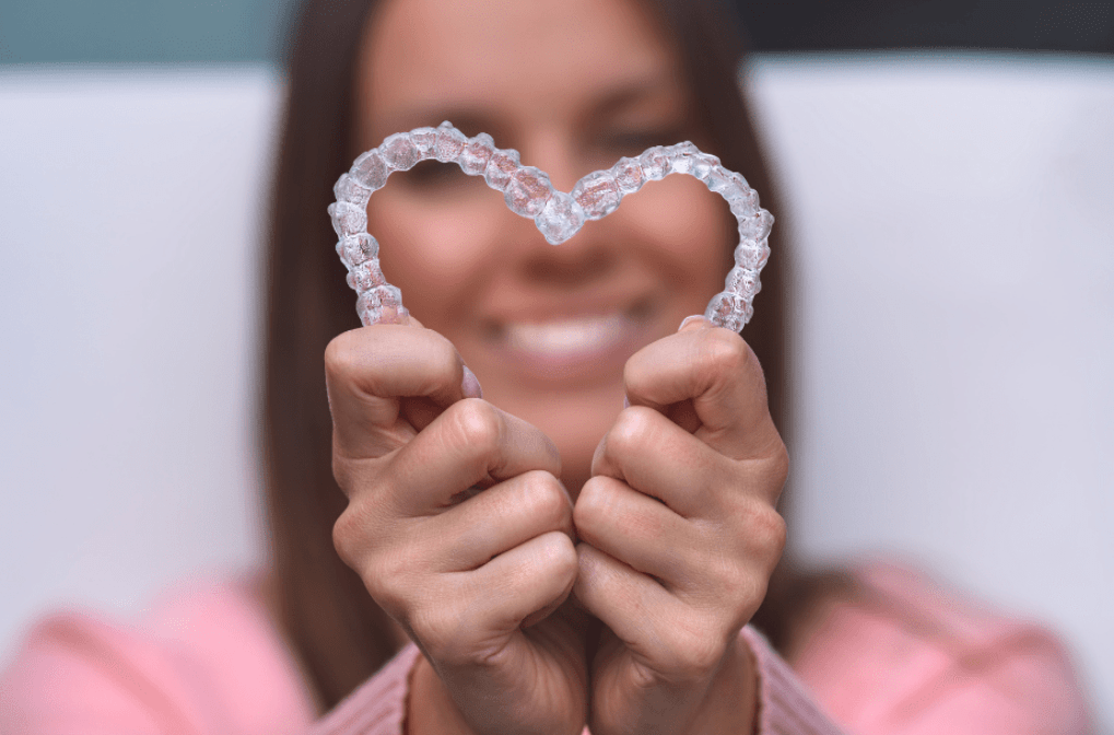 happy woman with suresmile