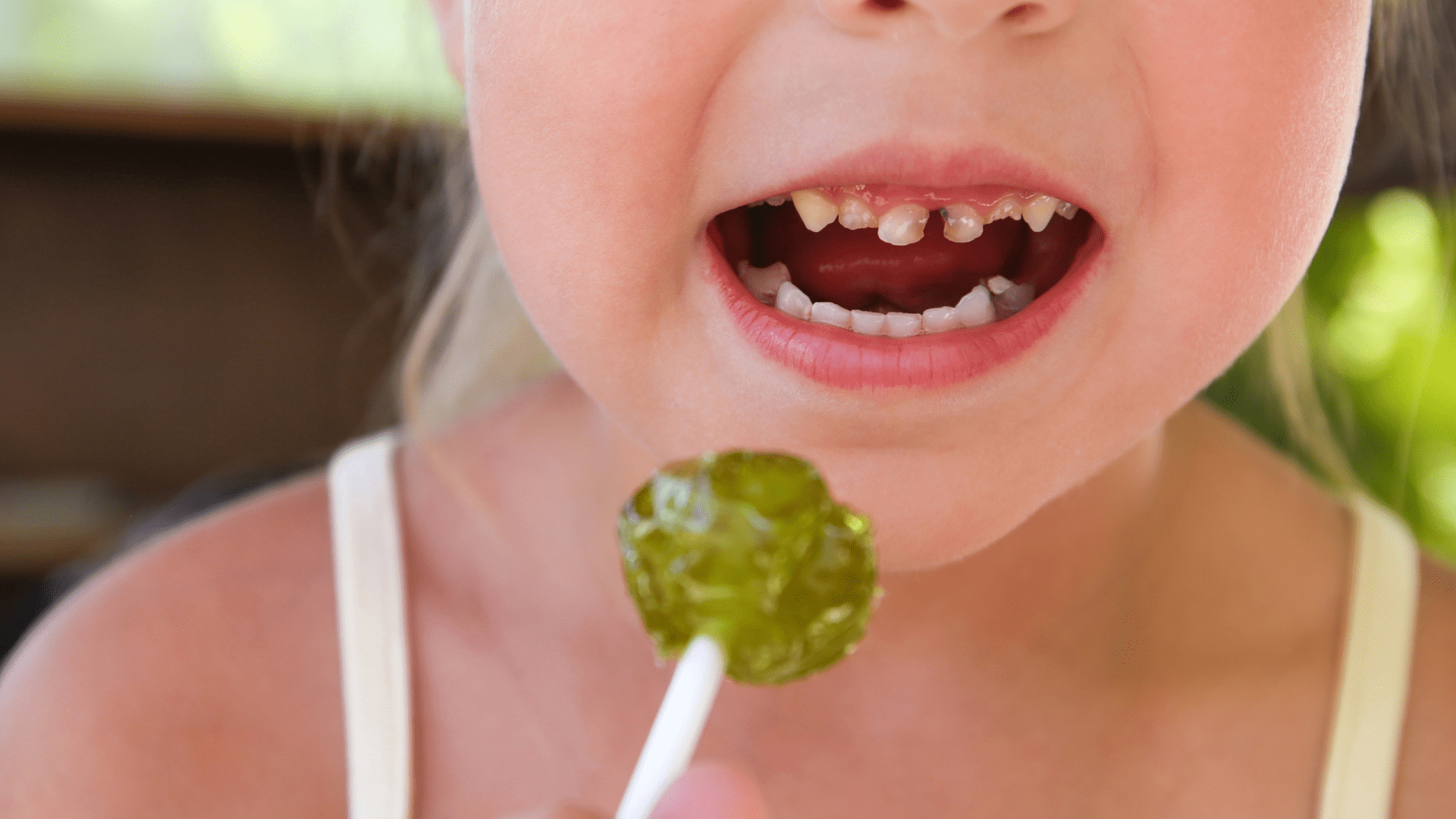 kid with candy